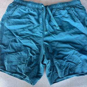 Men’s Teal Drawstring Rec Shorts NWT